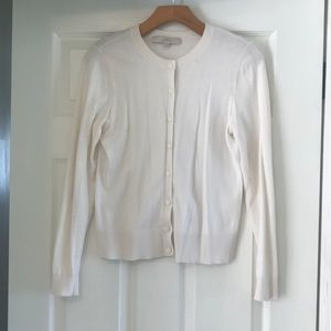Loft white cardigan